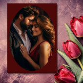 Waterverf rode tulpen lente bloemenfoto bruiloft save the date