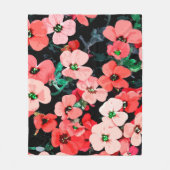 Waterverf rode ventilator fleece deken (Voorkant)