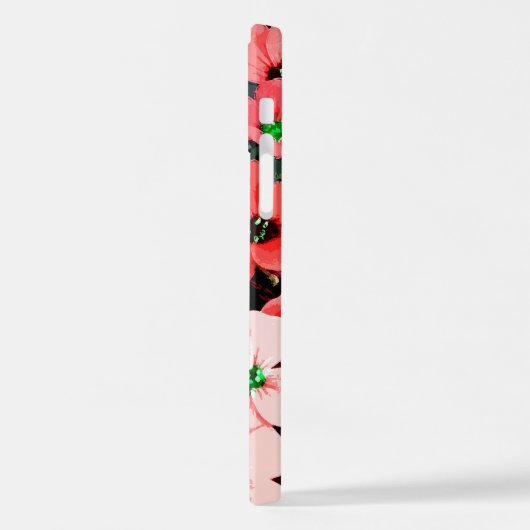 Waterverf rode ventilator iPhone hoesje (Linkerkant)