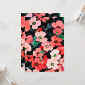 Waterverf rode ventilator kaart (Voorkant / Achterkant in situ)