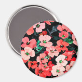 Waterverf rode ventilator magneet (Voorkant / Achterkant)