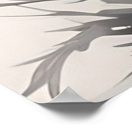 Waterverf rode ventilator poster (Hoek)