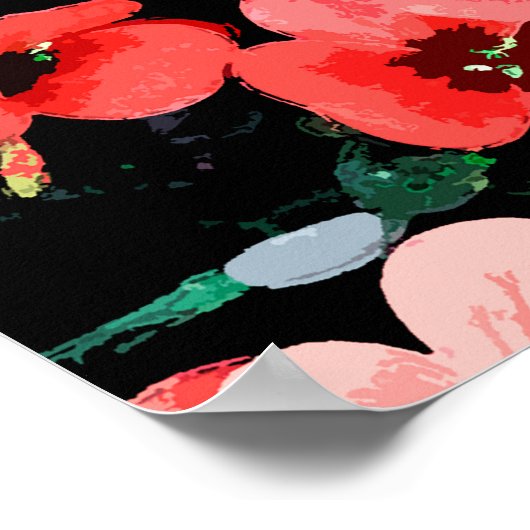 Waterverf rode ventilator poster (Hoek)