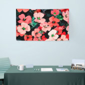 Waterverf rode ventilator spandoek (Beurs)