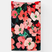 Waterverf rode ventilator spandoek (Verticaal)