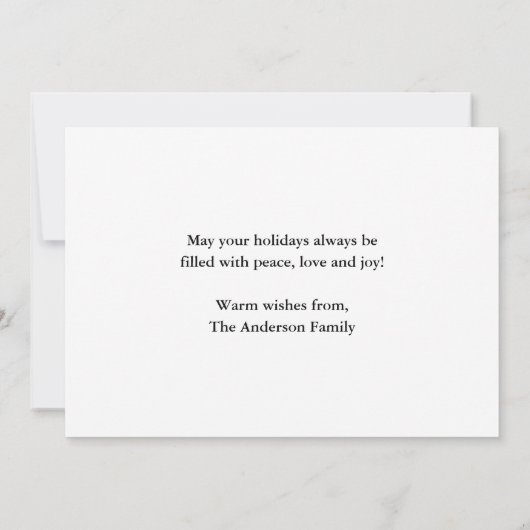 Waterverf  Rode Vrachtwagen Kerst Feestdagenkaart (Achterkant)