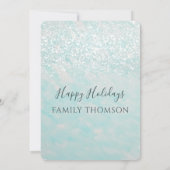 Waterverf rode vrachtwagen winterfeest kaart (Achterkant)