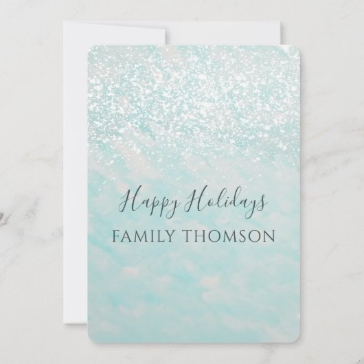 Waterverf rode vrachtwagen winterfeest kaart (Achterkant)