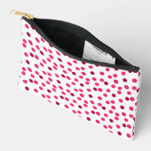 Waterverf rode waterverf polka dot patroon etui (Open)