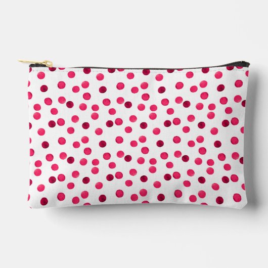 Waterverf rode waterverf polka dot patroon etui (Voorkant)