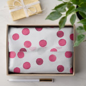 Waterverf rode waterverf polka dot patroon tissuepapier (Geschenk)