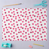 Waterverf rode waterverf polka dot patroon tissuepapier (Craft)