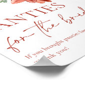 Waterverf Rode Winter Kerstmis Panty Game Poster (Hoek)