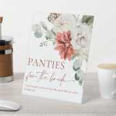 Waterverf Rode Winter Kerstmis Panty Game Reclamebord Met Voetstuk (Insitu)