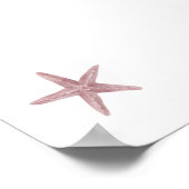 Waterverf rode zeesterren  print (Hoek)