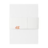 Waterverf roest bladeren en bessen vallen bruiloft uitnodigingen wikkel (Achterkant Voorbeeld)