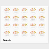 Waterverf Roest Sieradenmaker Ronde Sticker (Vel)