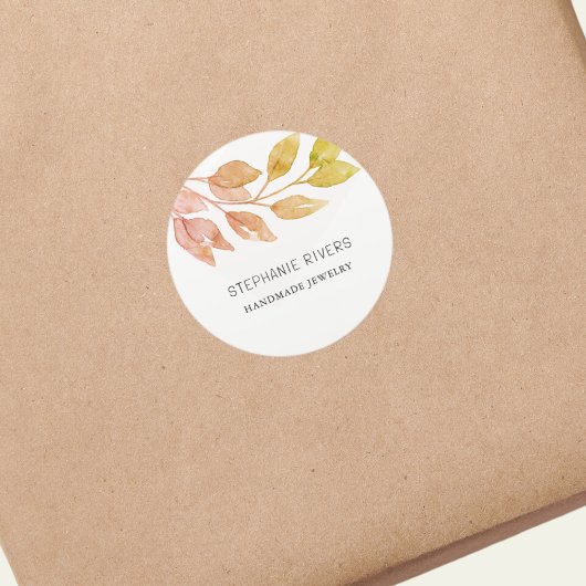 Waterverf Roest Sieradenmaker Ronde Sticker