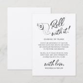 Waterverf Rol met het Uitgesteld Wijzig de Datum Notitiekaartje (Voorkant / Achterkant)