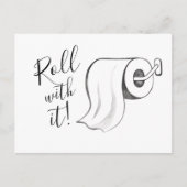 Waterverf Rol met het Uitgestelde Briefkaart (Voorkant)