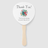 Waterverf Romance bruiloft Handwaaier (Achterkant)