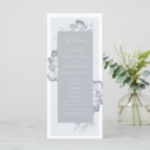 Waterverf Romance bruiloft programma Programmakaart (Staand voorkant)