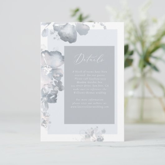 Waterverf Romance Details Kaart (Staand voorkant)