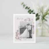 Waterverf Romance Hartelijk dank Bedankkaart (Staand voorkant)