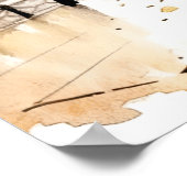 Waterverf Romance in Londen Poster (Hoek)