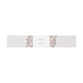 Waterverf Romance Invitation Belly Band Uitnodigingen Wikkel (Vlak)