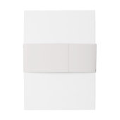 Waterverf Romance Invitation Belly Band Uitnodigingen Wikkel (Achterkant Voorbeeld)
