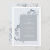 Waterverf Romance menukaart (Voorkant / Achterkant)