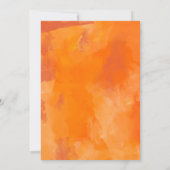 Waterverf Romance Repetitie Diner Uitnodigen Kaart (Achterkant)