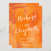 Waterverf Romance Repetitie Diner Uitnodigen Kaart (Voorkant / Achterkant)