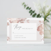 Waterverf Romance RSVP-kaart RSVP Kaartje (Staand voorkant)