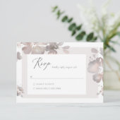 Waterverf Romance RSVP-kaart RSVP Kaartje (Staand voorkant)