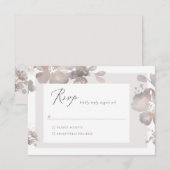 Waterverf Romance RSVP-kaart RSVP Kaartje (Voorkant / Achterkant)