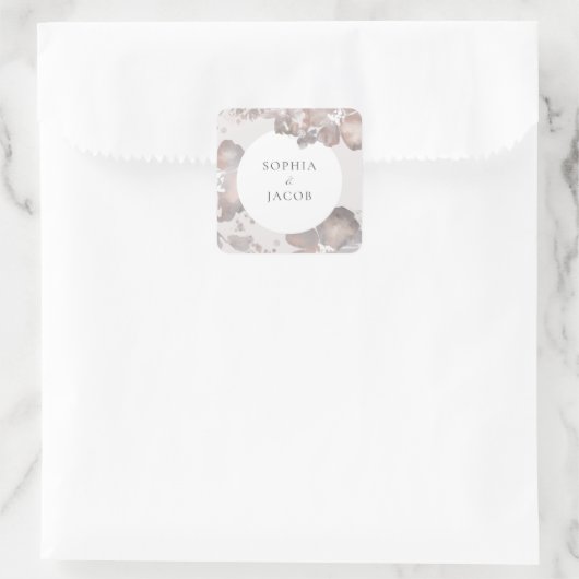 Waterverf Romance Square Sticker (Tas)