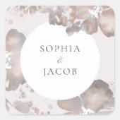 Waterverf Romance Square Sticker (Voorkant)