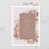 Waterverf Romance Uitnodiging (Voorkant / Achterkant)