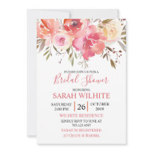 Waterverf Romantic Floral Vrijgezellenfeest