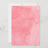 Waterverf Romantic Floral Vrijgezellenfeest Kaart (Achterkant)