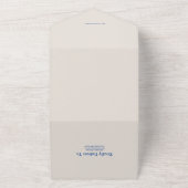 Waterverf Romantic Summer Wedding All In One Uitnodiging (Buitenkant)