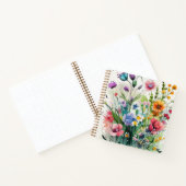 Waterverf Romantic Wildbloemen Aangepast Notitieboek (Binnen)