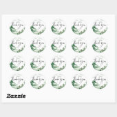 Waterverf Romantic Woodland Dank u Sticker (Vel)