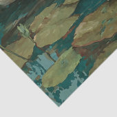 Waterverf Romantische Elegantie "Lake Swan" Decoup Tissuepapier (Detail)