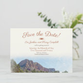 Waterverf: Romantische woestijn Save the Date Kaar (Staand voorkant)