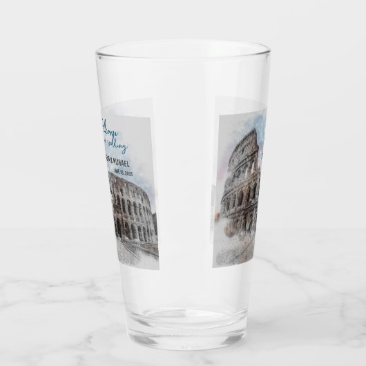 Waterverf Rome, Italië Glas (Links)