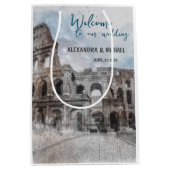 Waterverf Rome, Italië Medium Cadeauzakje (Voorkant)