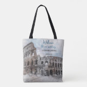 Waterverf Rome, Italië Tote Bag (Achterkant)
